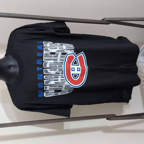 NHL| Vintage Montreal Canadiens NHL Black Short Sleeve T-shirt - Picture 3 of 12